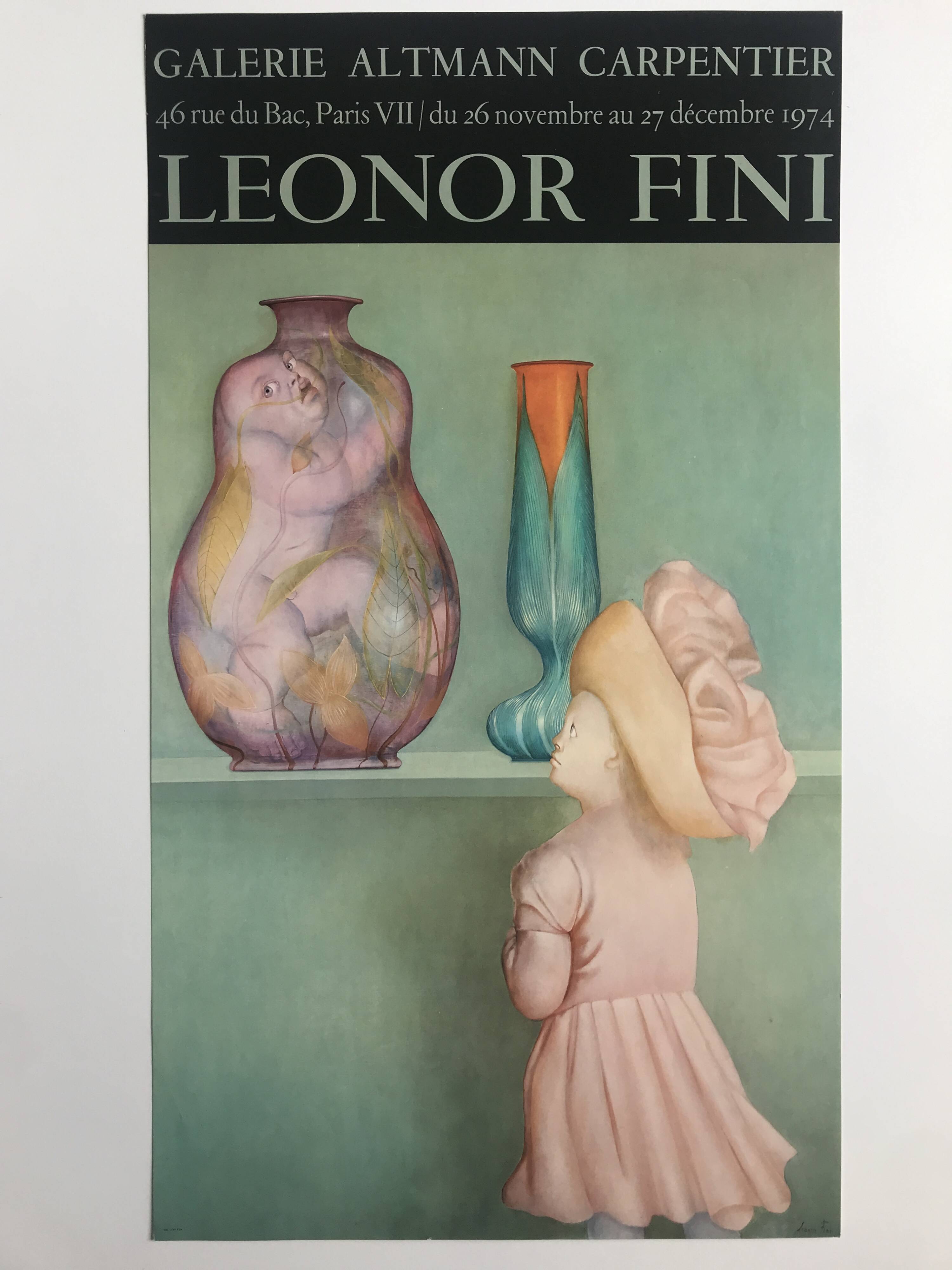 Original poster by Léonor FINI, Galerie Altmann Carpentier, 1974