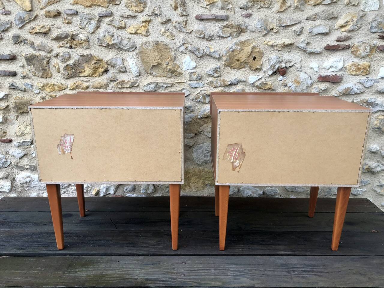 Pair of vintage bedside tables Circa 60's/70's