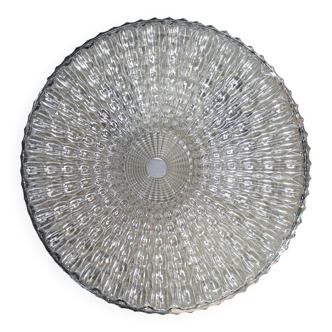 Mid-century glass ceiling or wall light by Lidokov, 1970s