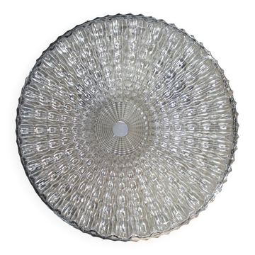 Mid-century glass ceiling or wall light by Lidokov, 1970s