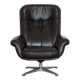 Fauteuil scandinave en cuir 1970