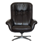 Scandinavian leather armchair 1970