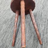 Brutalist wooden tripod stool