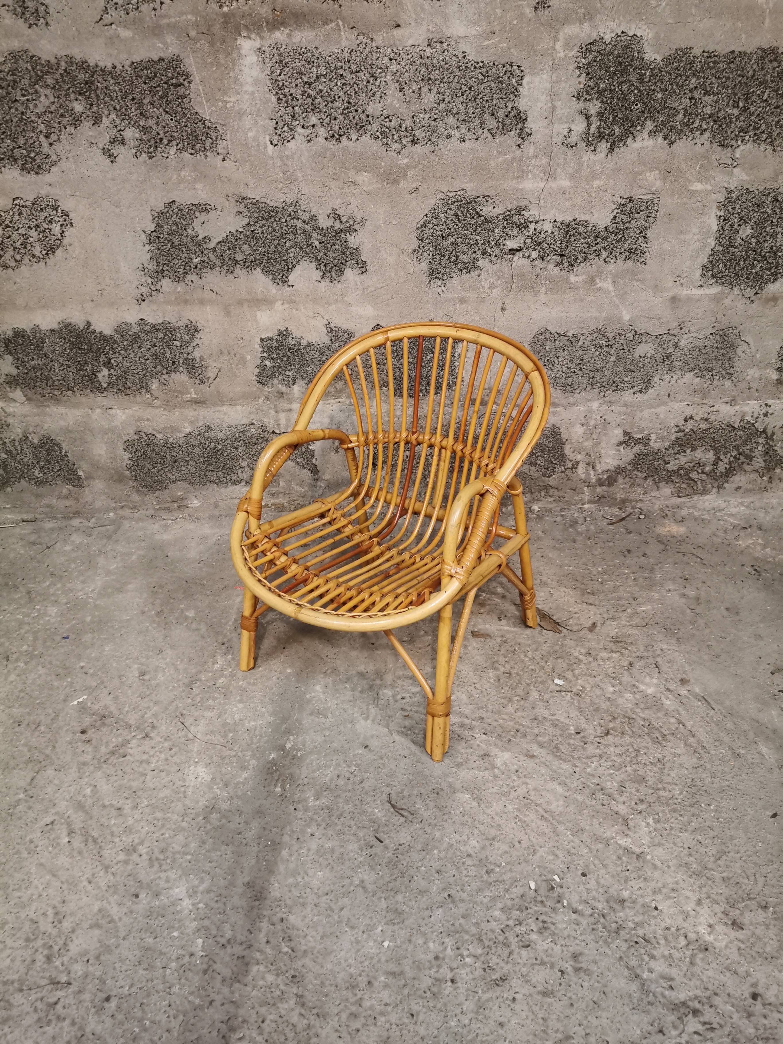 Child rattan chair