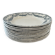 Set of 9 Longwy Earthenware Dinner Plates - Marie-Thérèse Model
