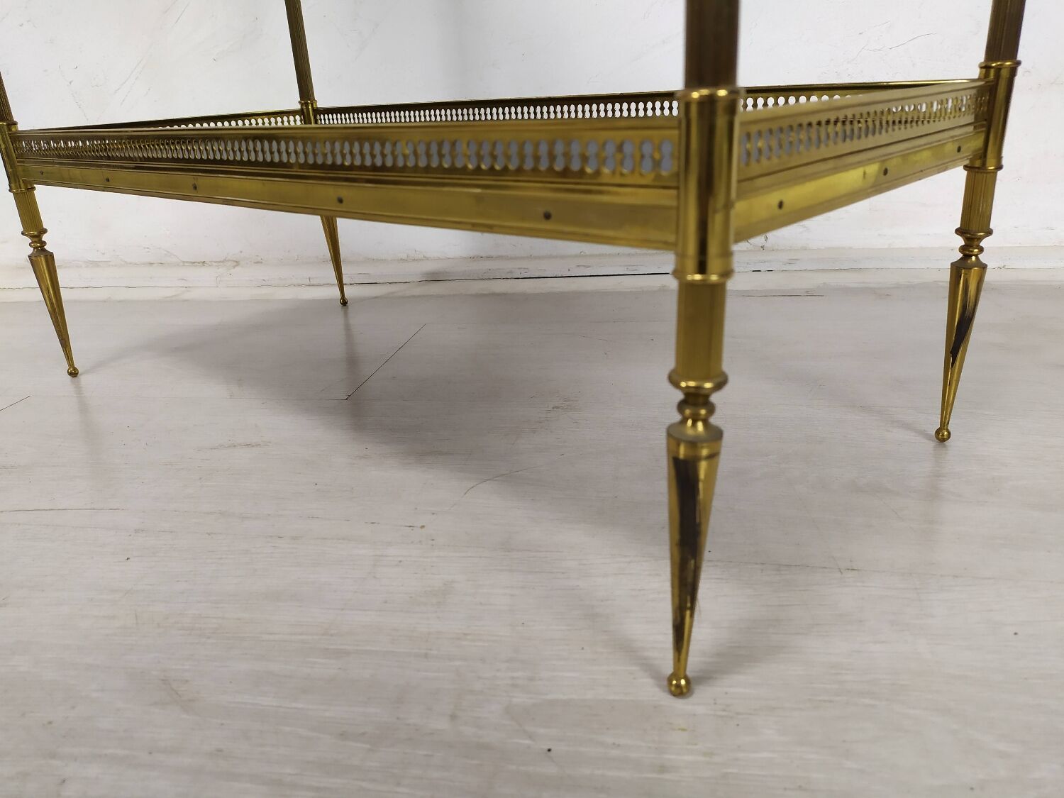 Brass console table