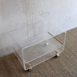 Plexiglass coffee table David Lange