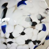 Large blown glass vase, speckled, thick, 70s/80s Murano design