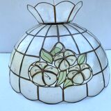 Mother-of-pearl and brass suspension