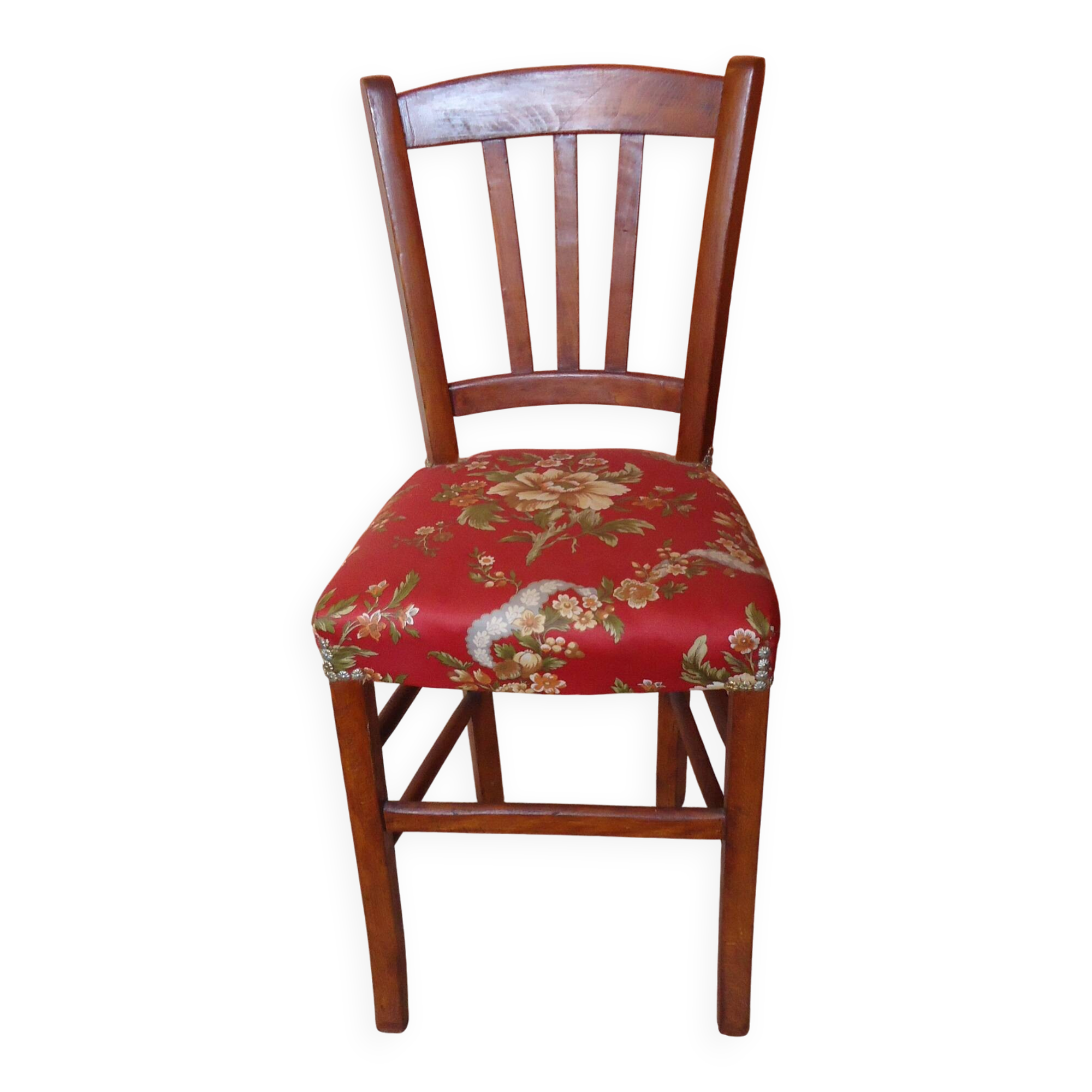 Floral fabric chair