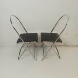 Pair of foldingchairs Aprilina black