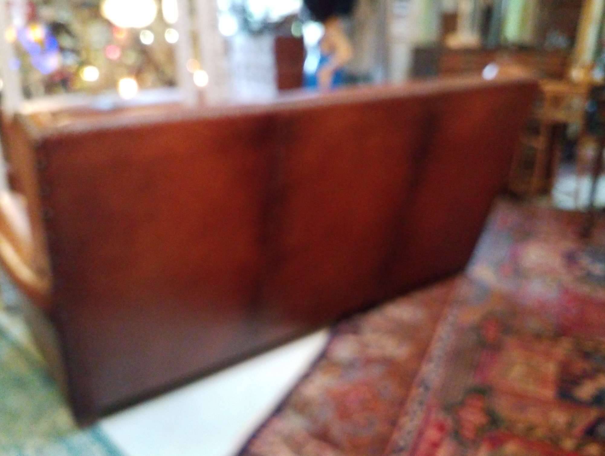Leather club sofa