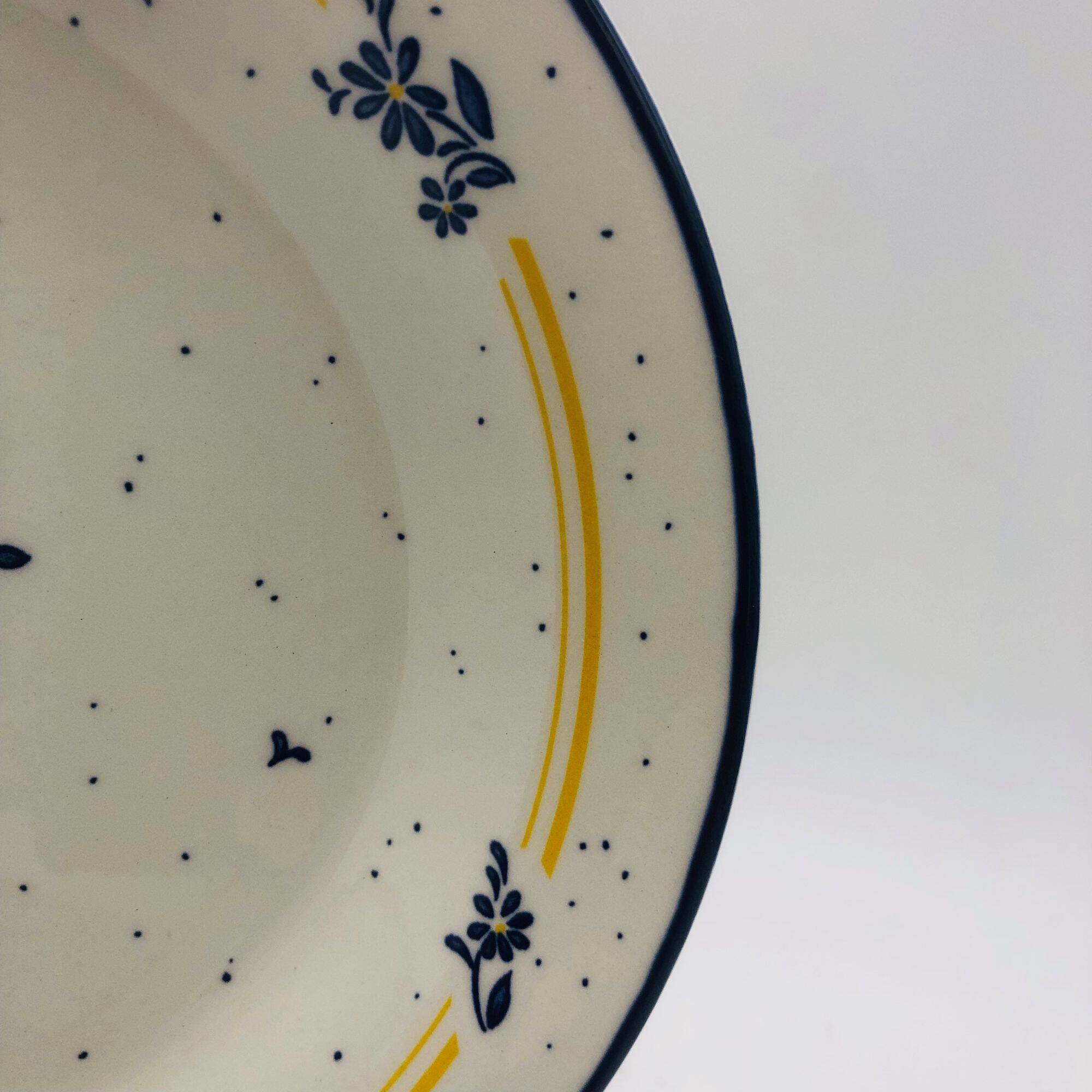 6 dessert plates, "Staffordshire" (England).