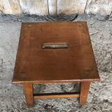 Stool footrest vintage wood #a226