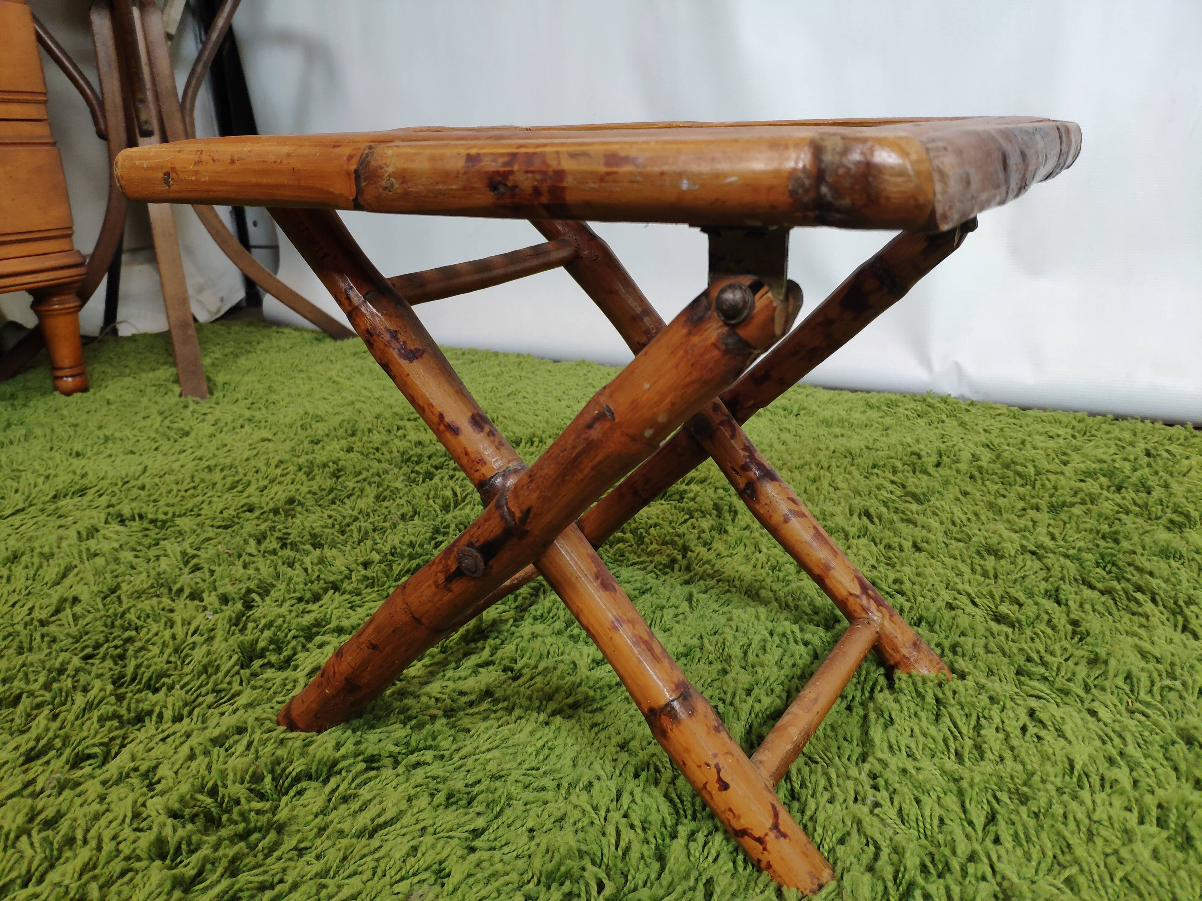Table basse pliante bambou