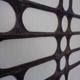 Large German Brutalist Iron Wall Sculpture, 1960s