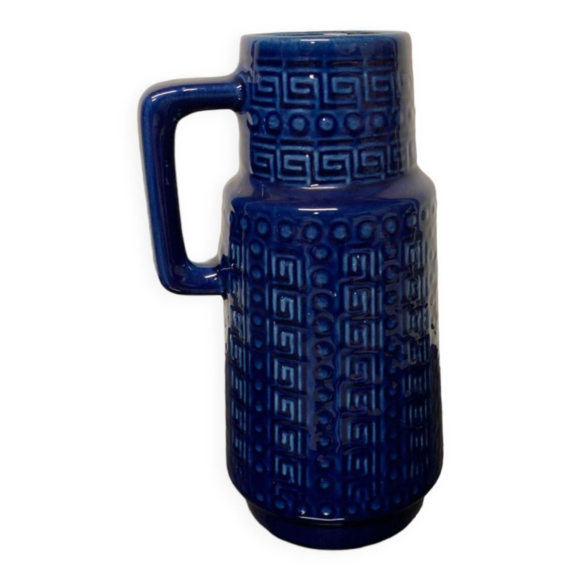 Vase w.g. scheurich bleu cobalt