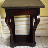 Console époque Restauration en Acajou et marbre