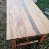 Solid oak farm table
