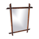 Bamboo mirror - 57x44cm