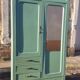 Vintage parisian wooden slip-up
