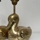 Pair of brass duck lamps, 1980
