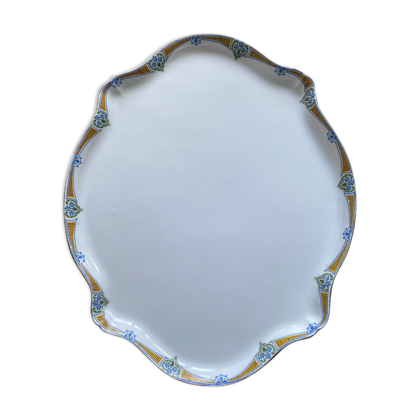 Limoges porcelain top "Forget-me-nots" old