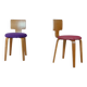 Ensemble de 2 chaises en contreplaqué par Cor Alons années 1950.