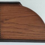 Solid wood writing with vintage curtain