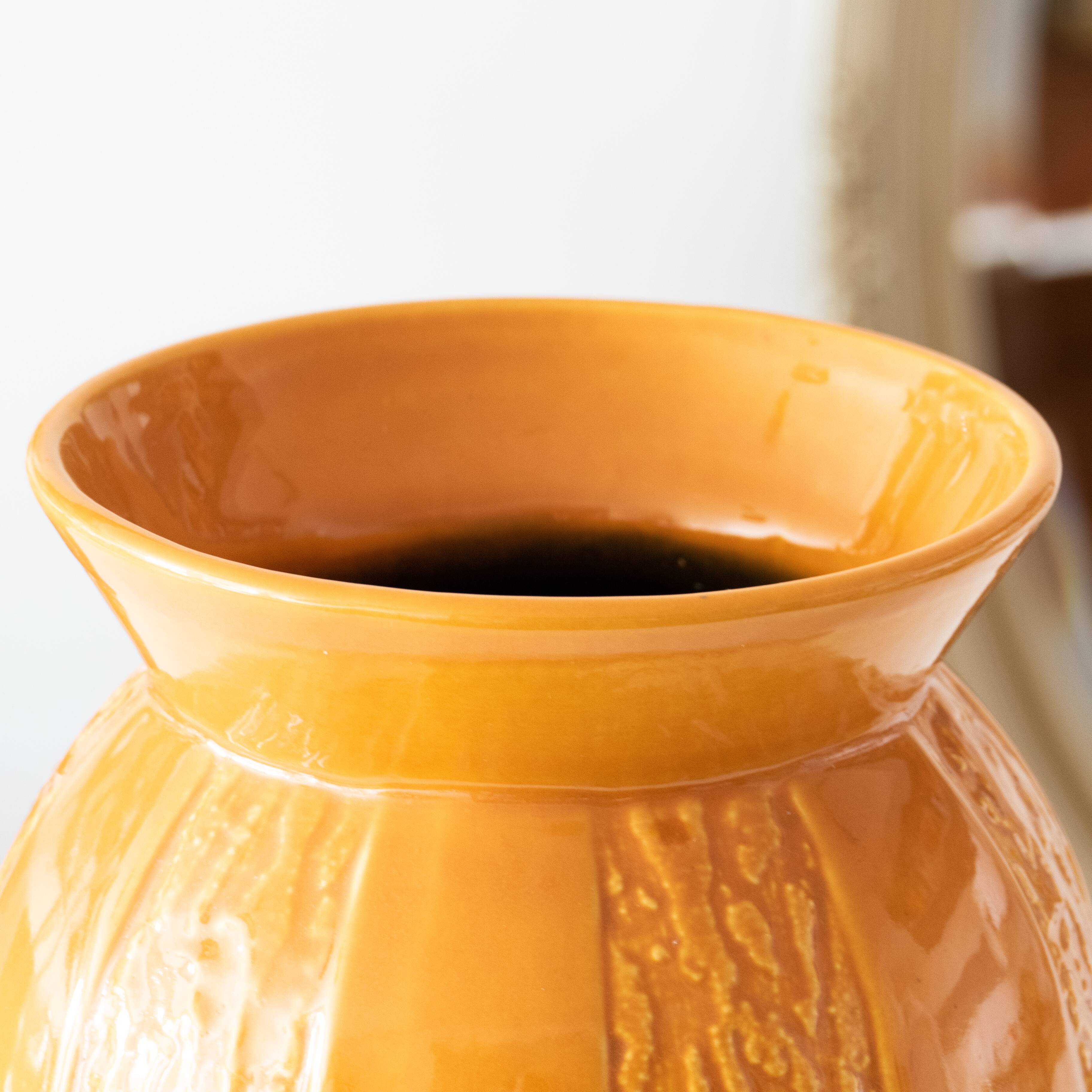 Large Scheurich Germany fat lava vase circa 1950