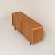 Oak sideboard with tambour doors by Kibaek Møbelfabrik