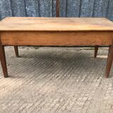 Antique farmhouse table with 3 drawers