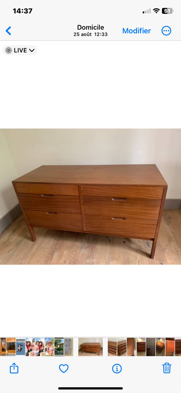 Scandinavian double chest of drawers