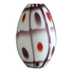 Murano Glass Colorful Ovoid Shaped Vase in The Style of A.Ve.M, Italy, 1960s