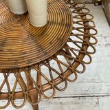 Table basse rotin « soleil »