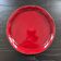 Red serrated plate