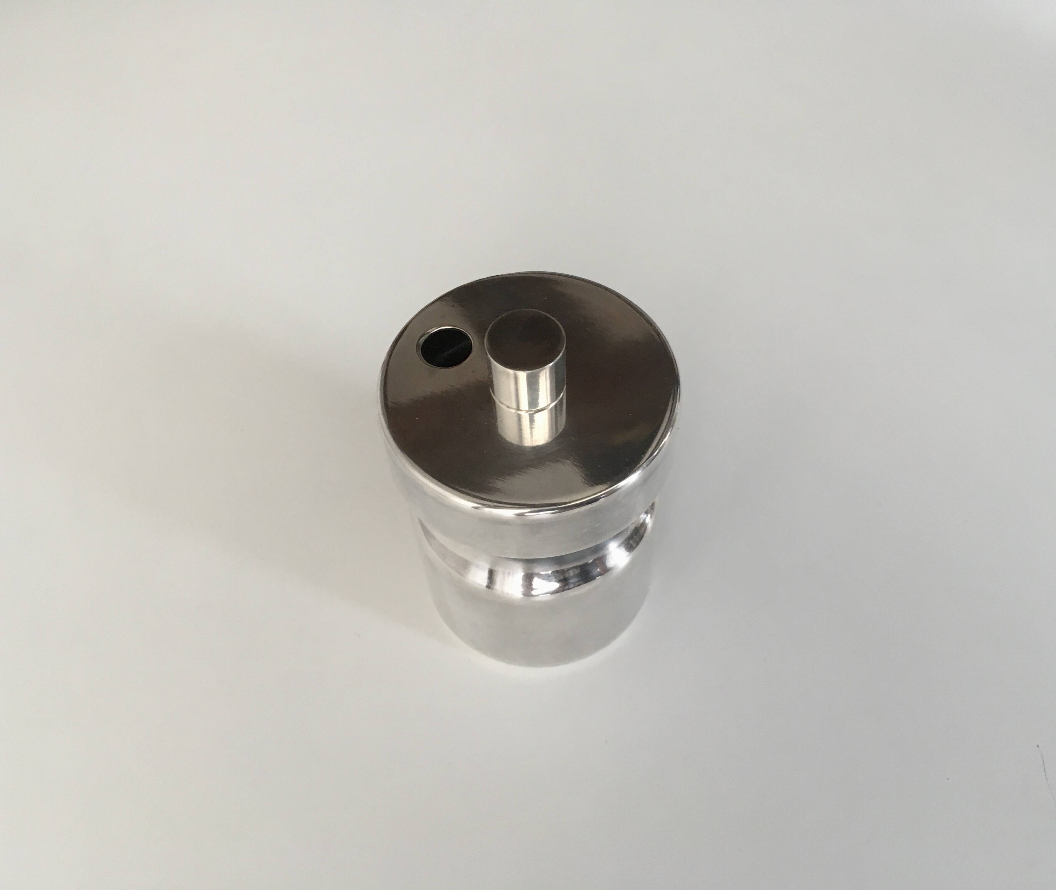 Vintage silver-plated mustard pot, SNPA goldsmiths of France, 20th century