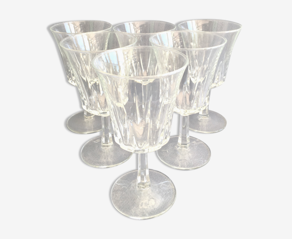 Set de 6 verres à vin vintage