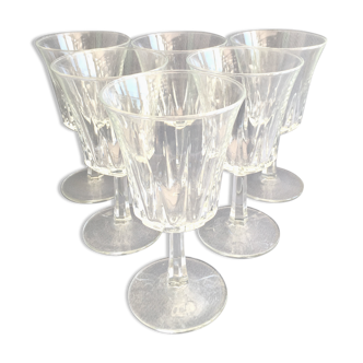 Set of 6 vintage wine glasses