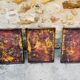 Set of three brutalist wall sculptures, by Irv Bramberg, vintage