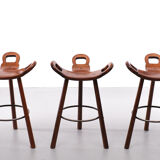 Spanish marbella sergio rodrigues bar stools 1970s