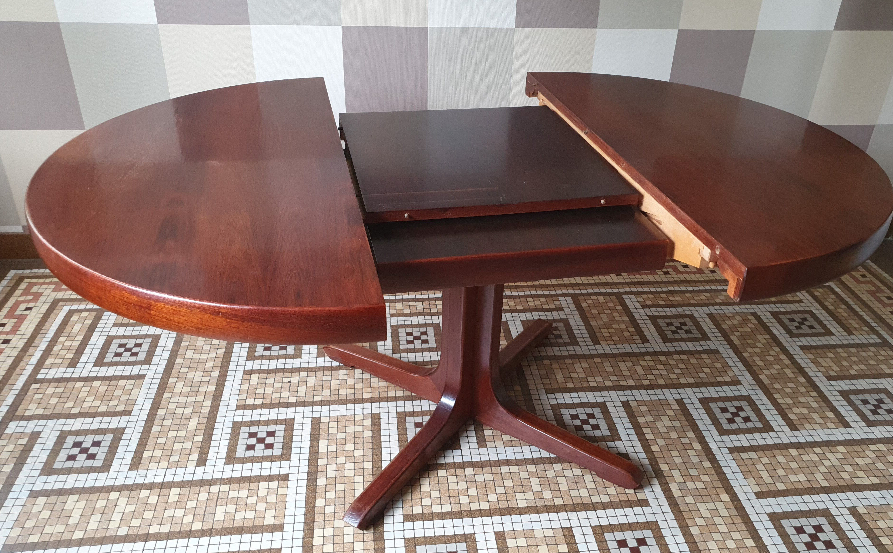 Baumann table with extension 60s/70s