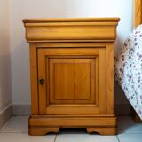 Solid oak bedside table