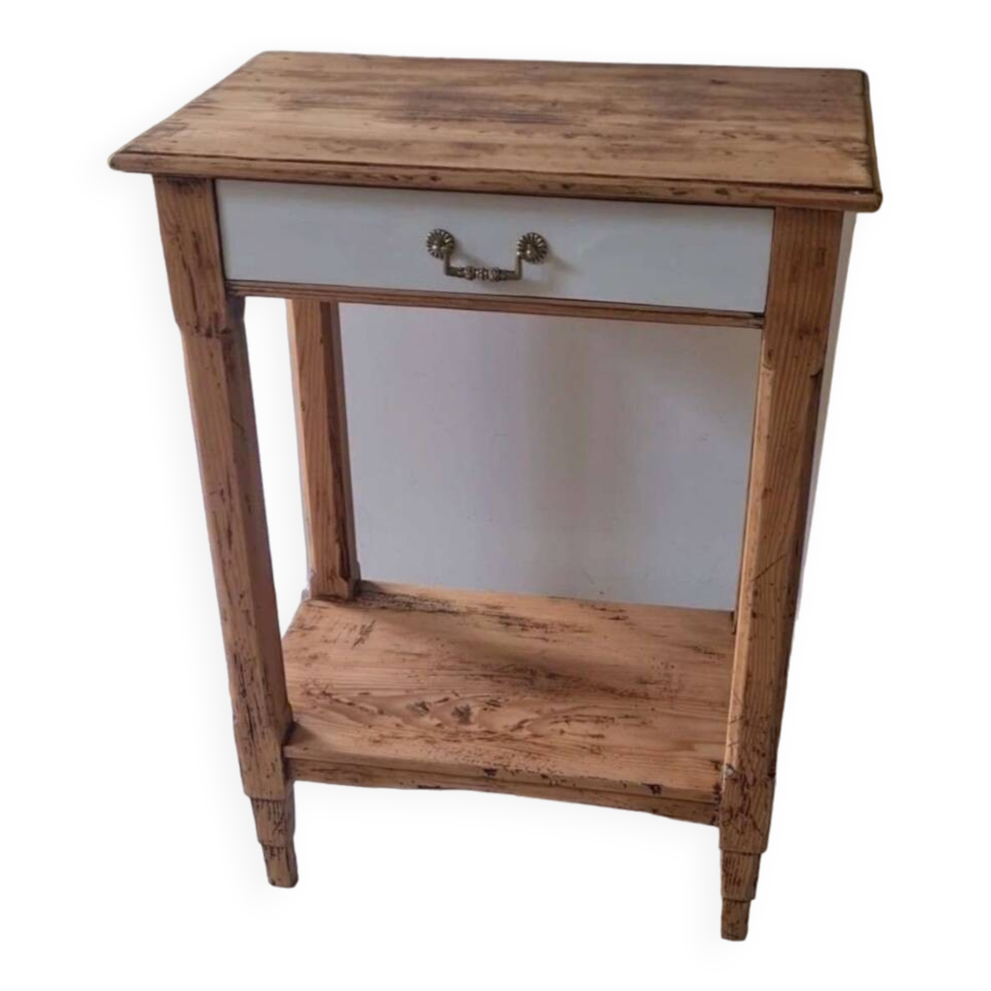 Country chic console side table