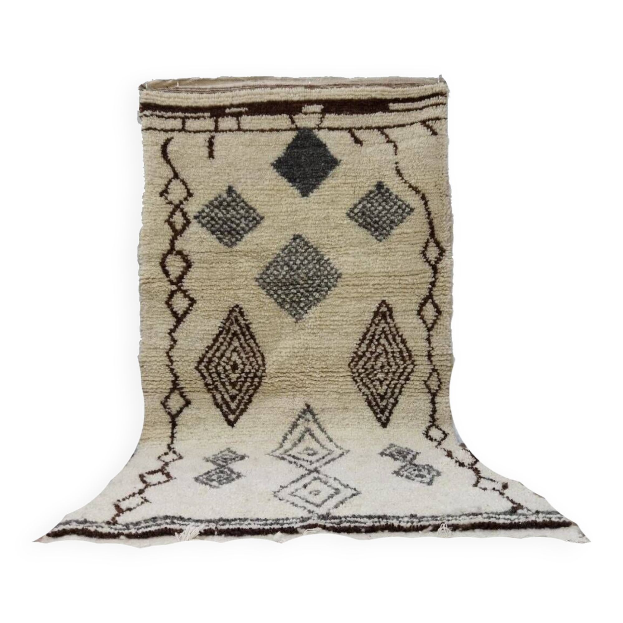 Handcrafted moroccan berber rug 172 x 87 cm