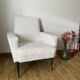 Fauteuil bouclette blanc