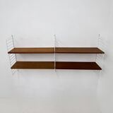 Mid-Century Nisse Strinning string design teak wall unit , 1960s