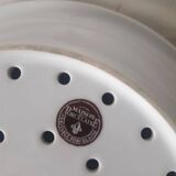 White porcelain drainer and dish