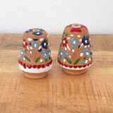 Vintage Dakas Archangelos Salt & Pepper Shakers, Textured Glaze Terracotta