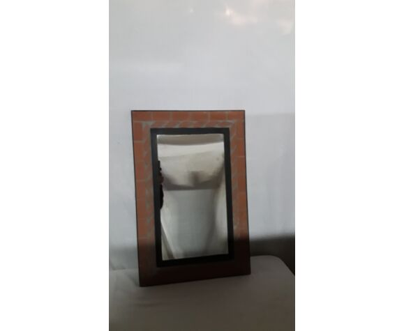 Mirror with terracotta frame | Selency